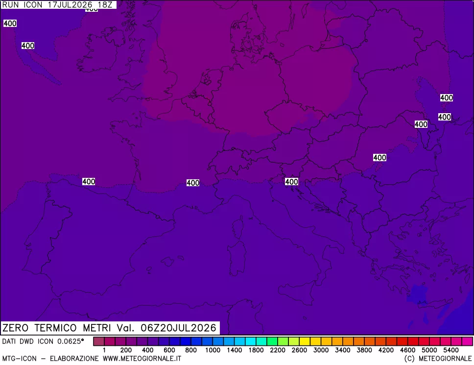 mappa Quota Zero Termico