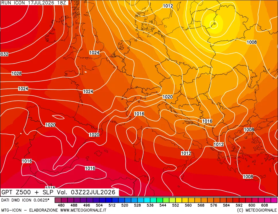 mappa 500 hPa GPT + Press SLM