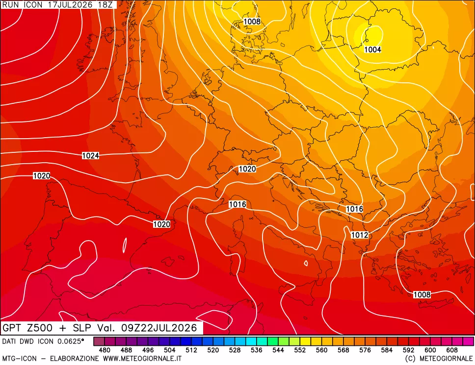 mappa 500 hPa GPT + Press SLM