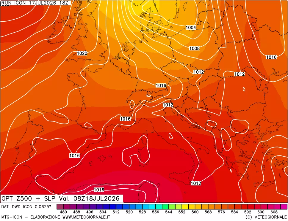 mappa 500 hPa GPT + Press SLM