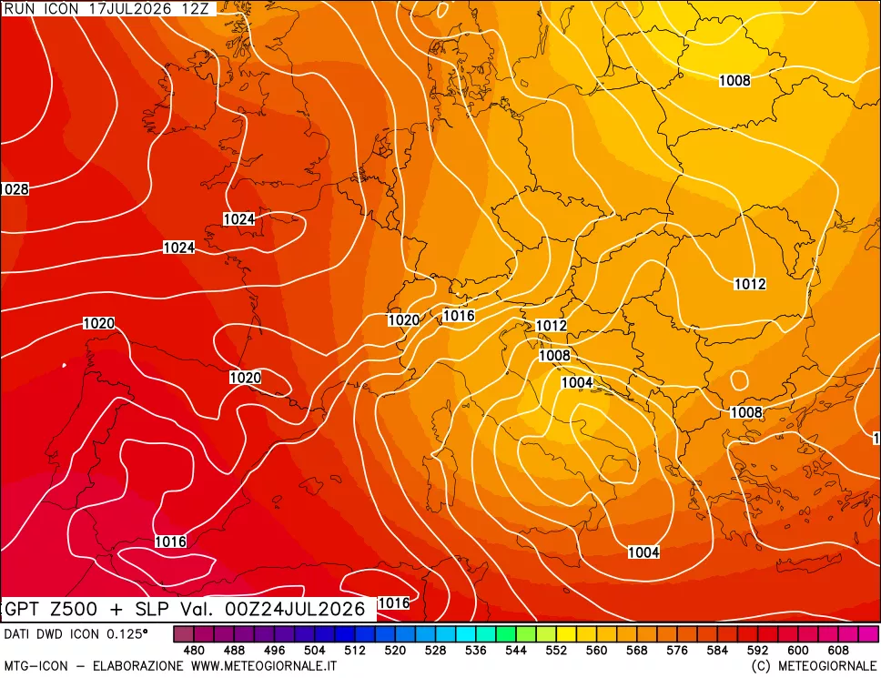 mappa 500 hPa GPT + Press SLM