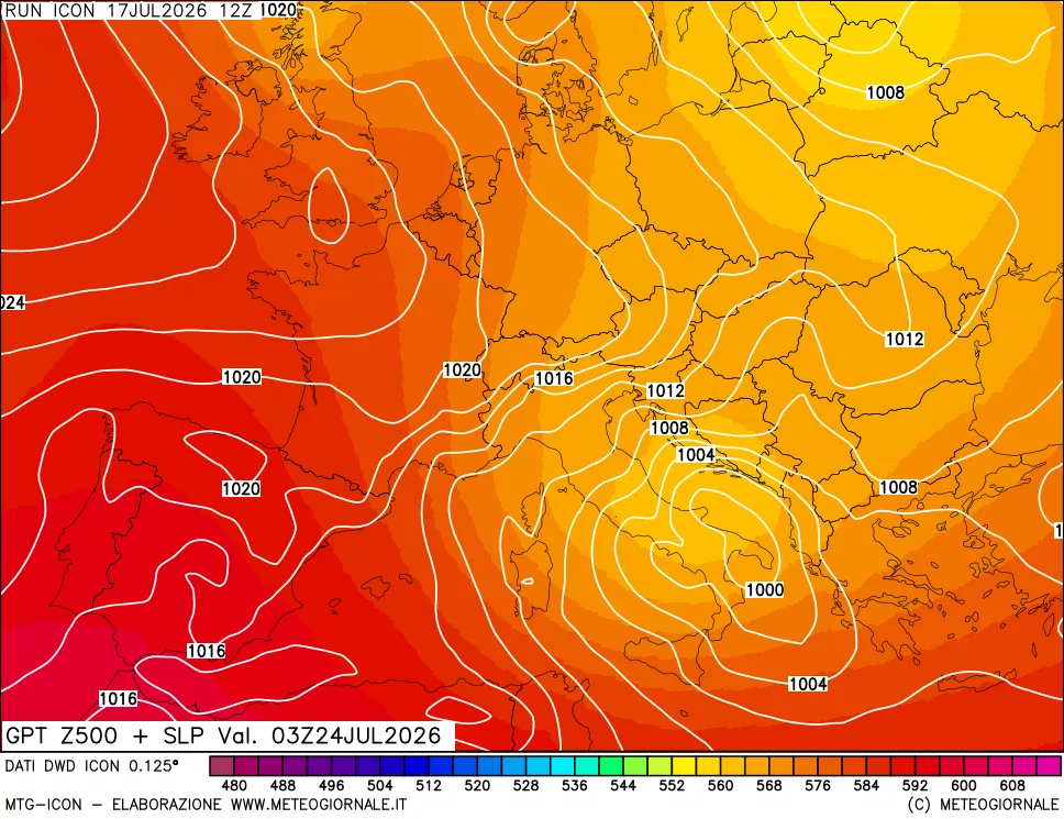 mappa 500 hPa GPT + Press SLM