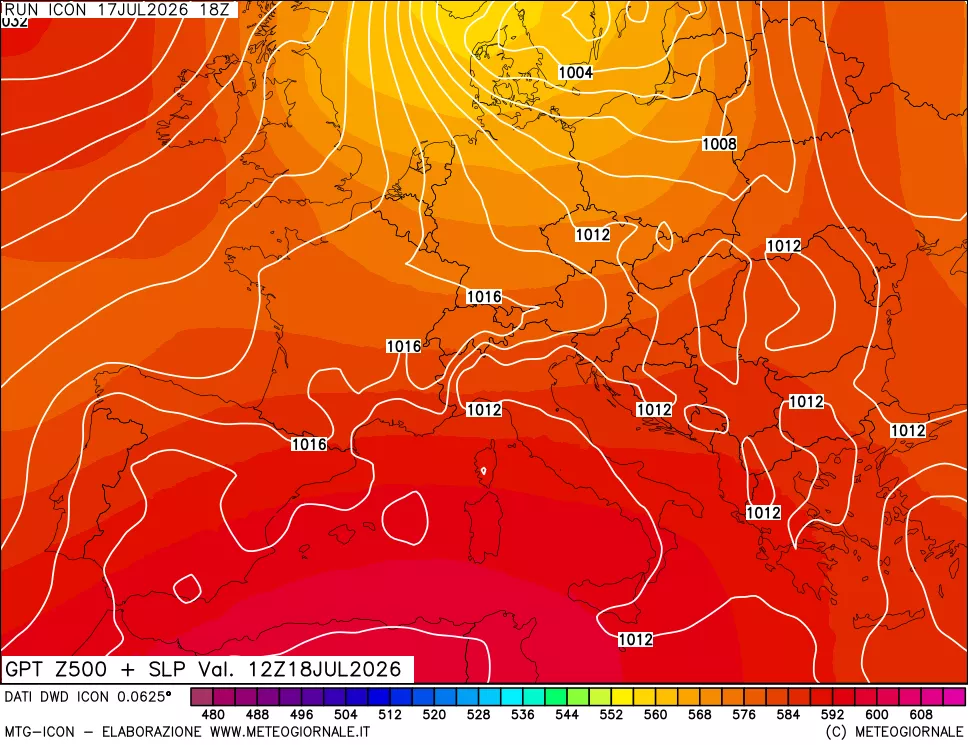 mappa 500 hPa GPT + Press SLM