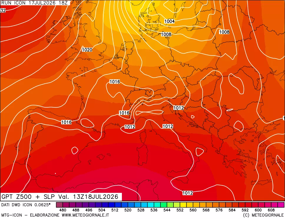 mappa 500 hPa GPT + Press SLM
