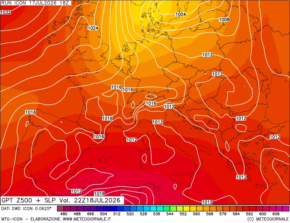 mappa 500 hPa GPT + Press SLM
