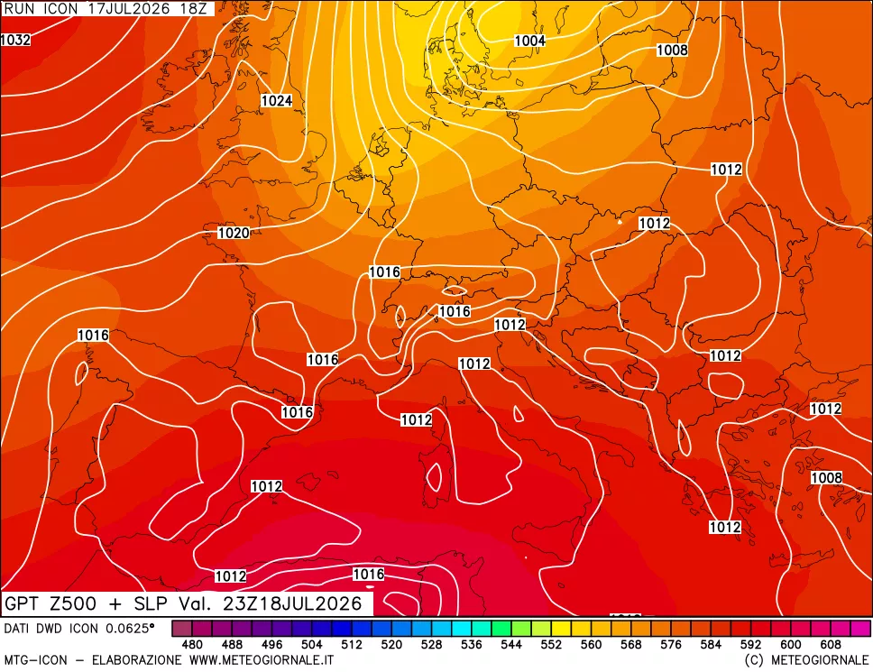 mappa 500 hPa GPT + Press SLM