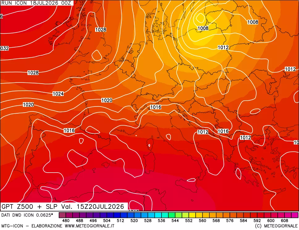 mappa 500 hPa GPT + Press SLM