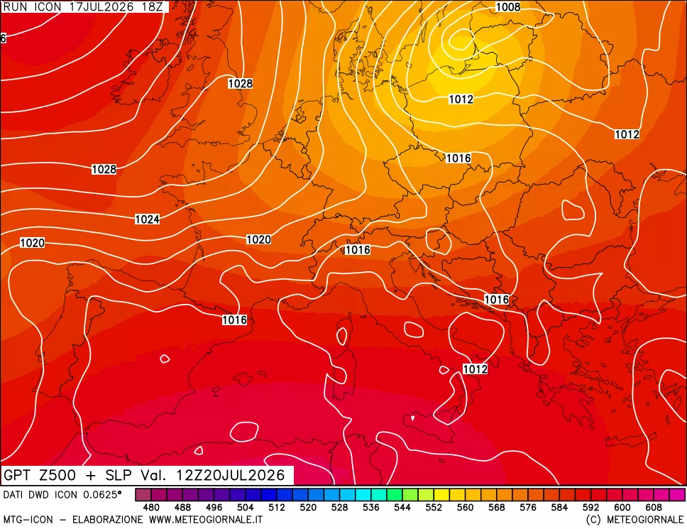 mappa 500 hPa GPT + Press SLM