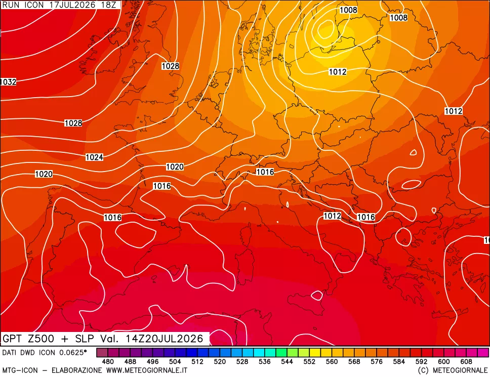 mappa 500 hPa GPT + Press SLM