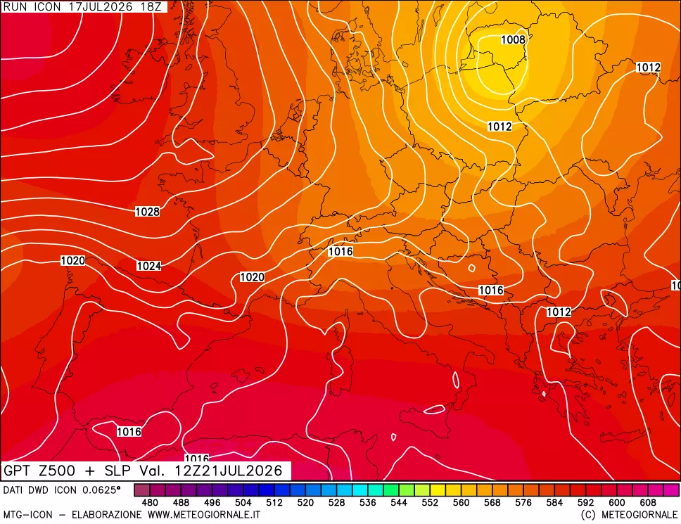 mappa 500 hPa GPT + Press SLM