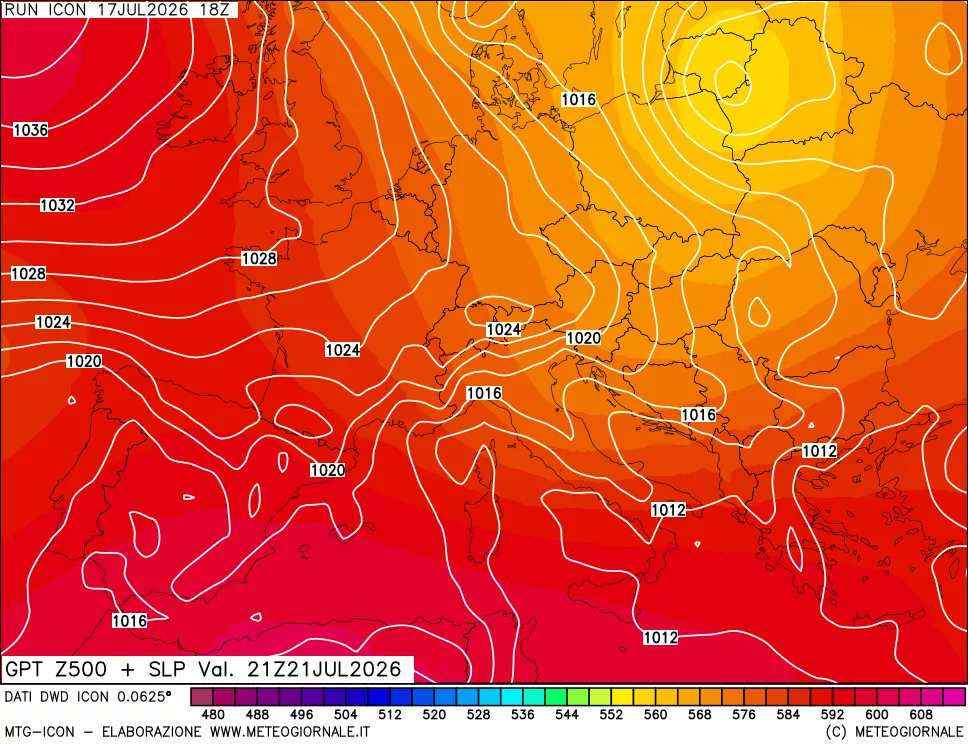 mappa 500 hPa GPT + Press SLM