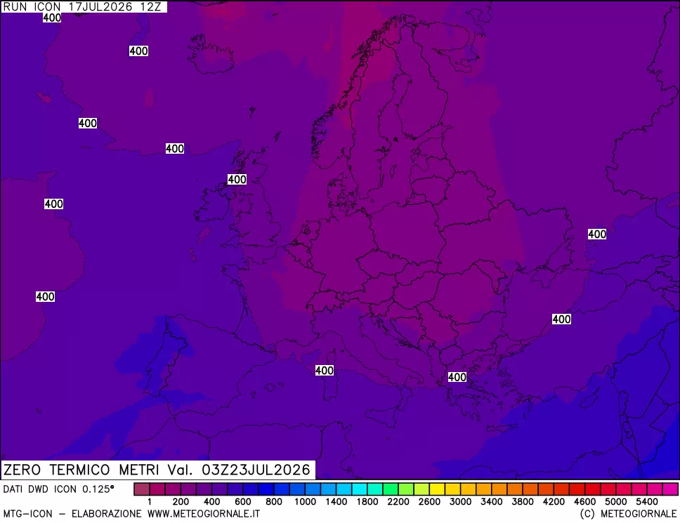 mappa Quota Zero Termico
