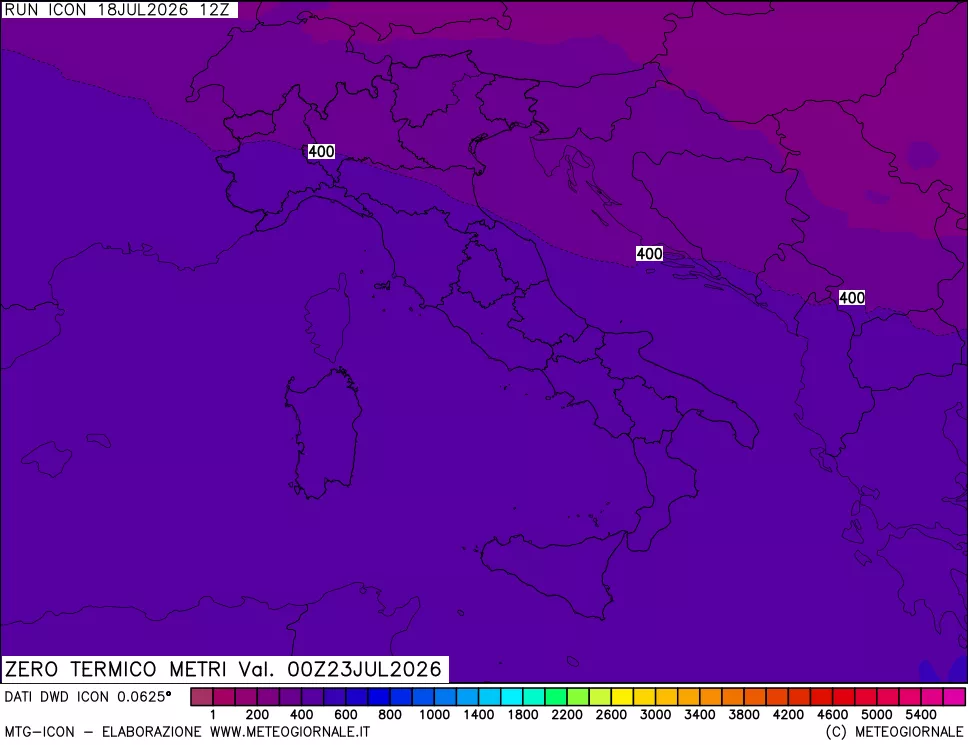 mappa Quota Zero Termico