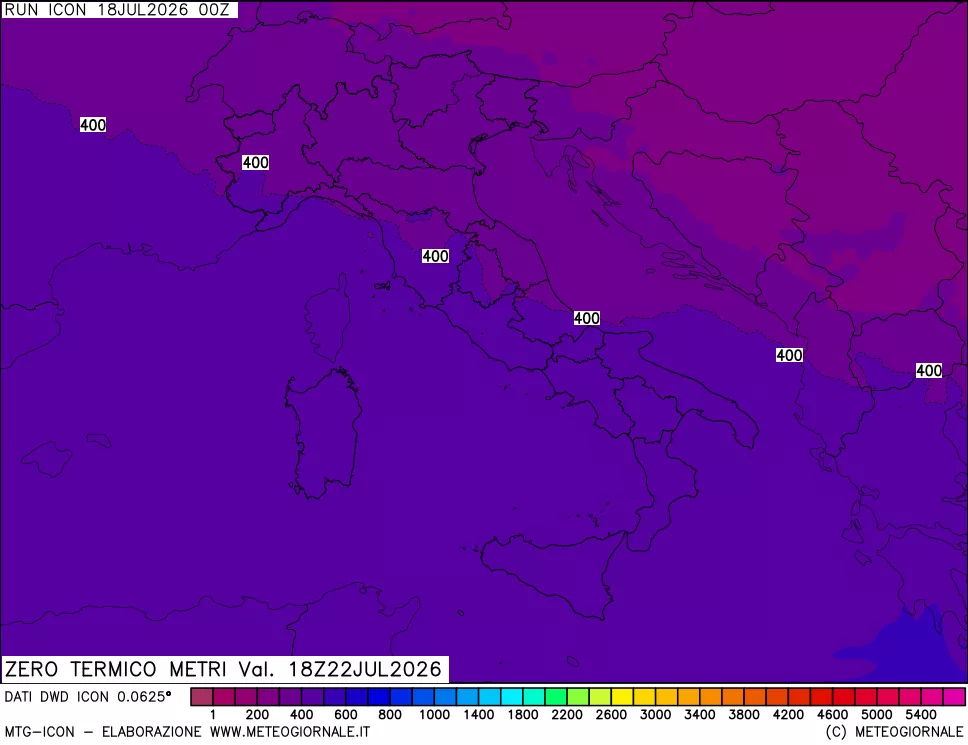 mappa Quota Zero Termico