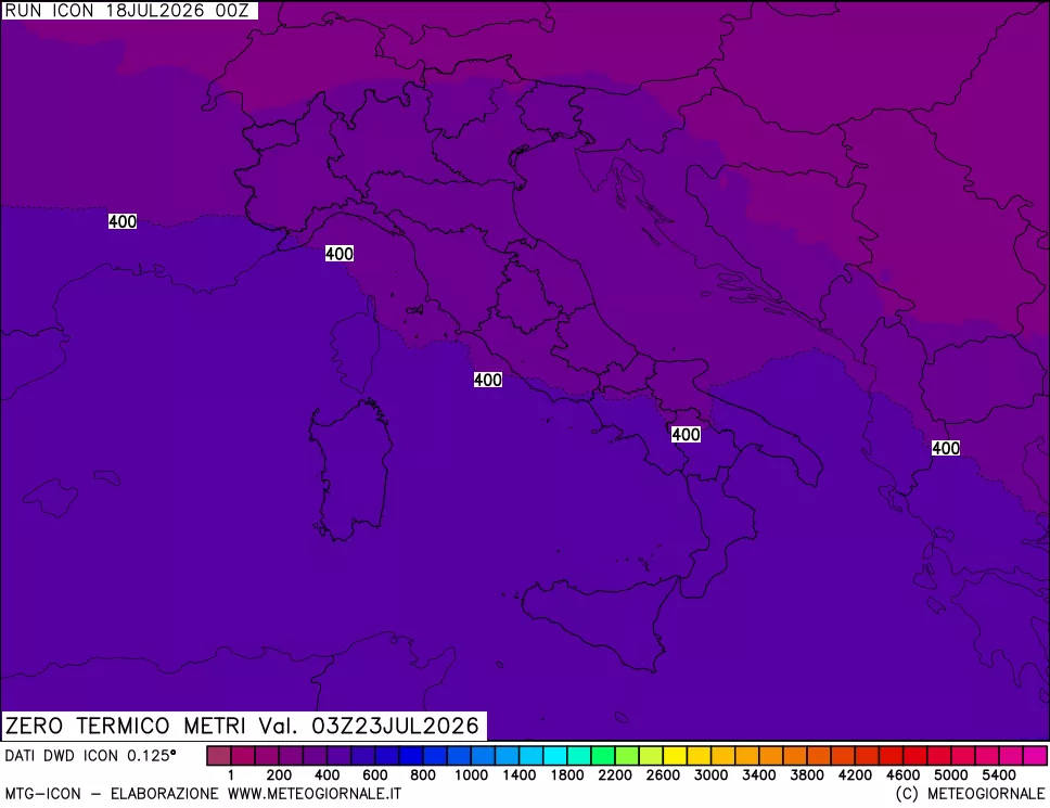 mappa Quota Zero Termico