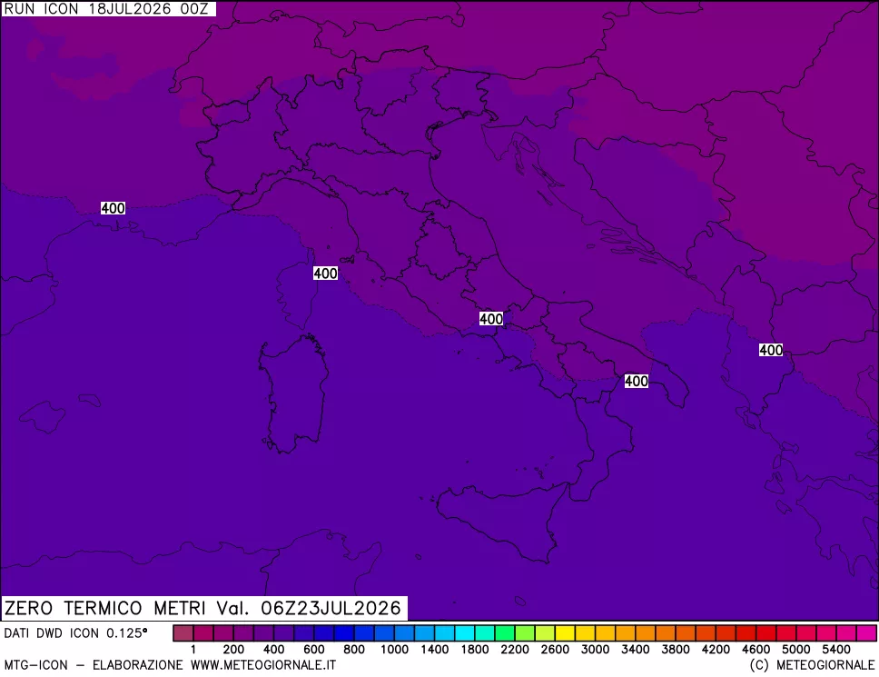 mappa Quota Zero Termico