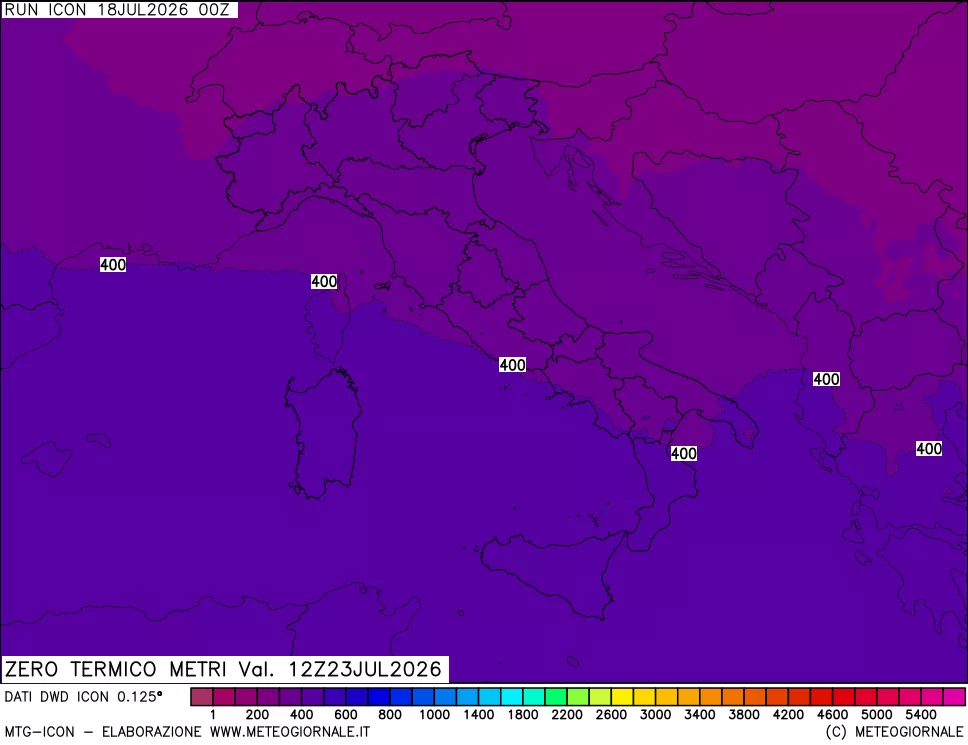 mappa Quota Zero Termico