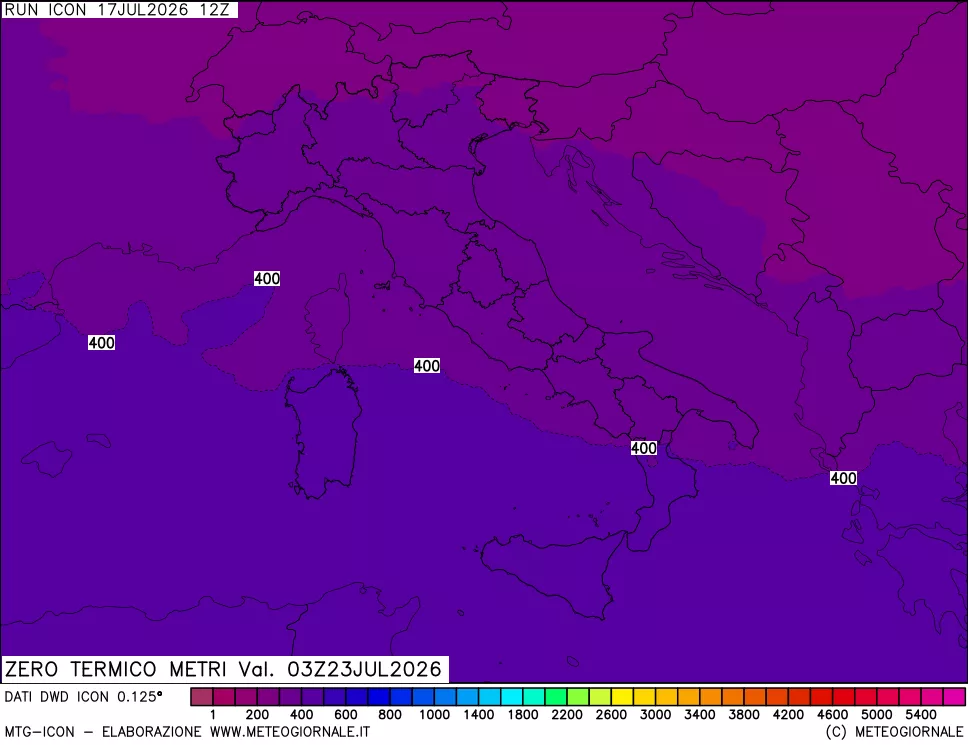 mappa Quota Zero Termico