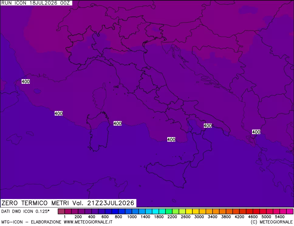 mappa Quota Zero Termico
