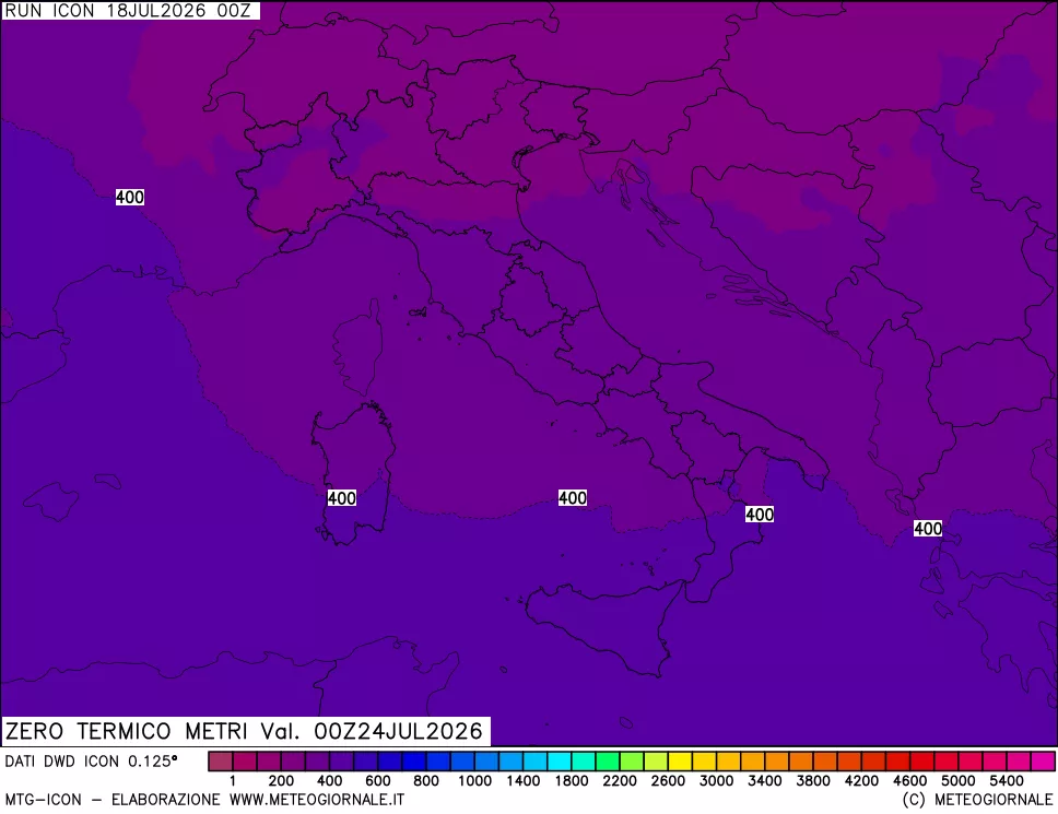 mappa Quota Zero Termico