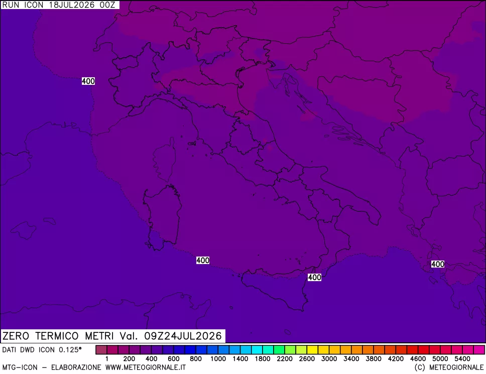 mappa Quota Zero Termico