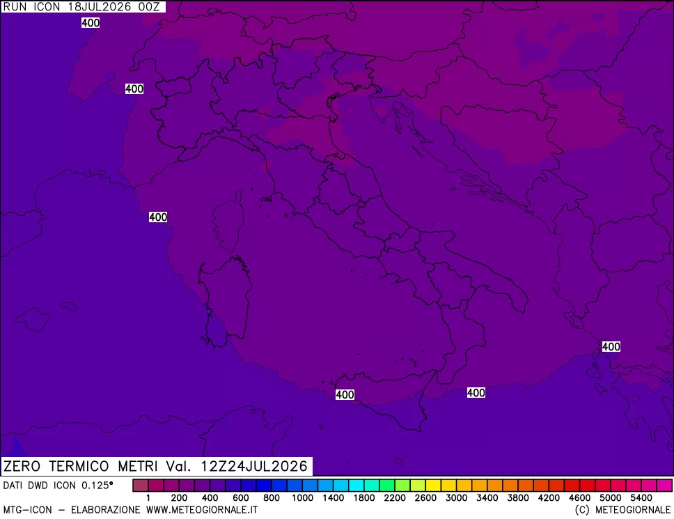 mappa Quota Zero Termico