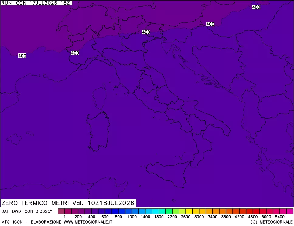 mappa Quota Zero Termico