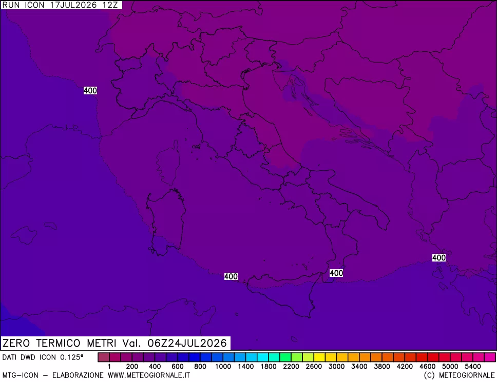 mappa Quota Zero Termico