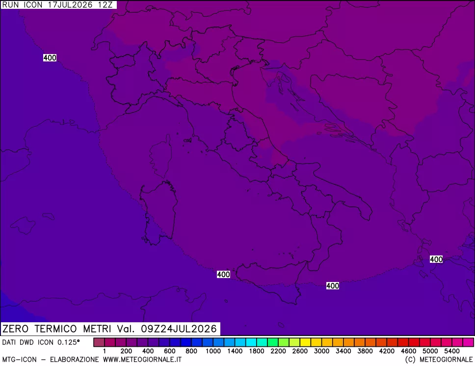 mappa Quota Zero Termico