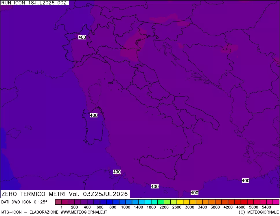 mappa Quota Zero Termico
