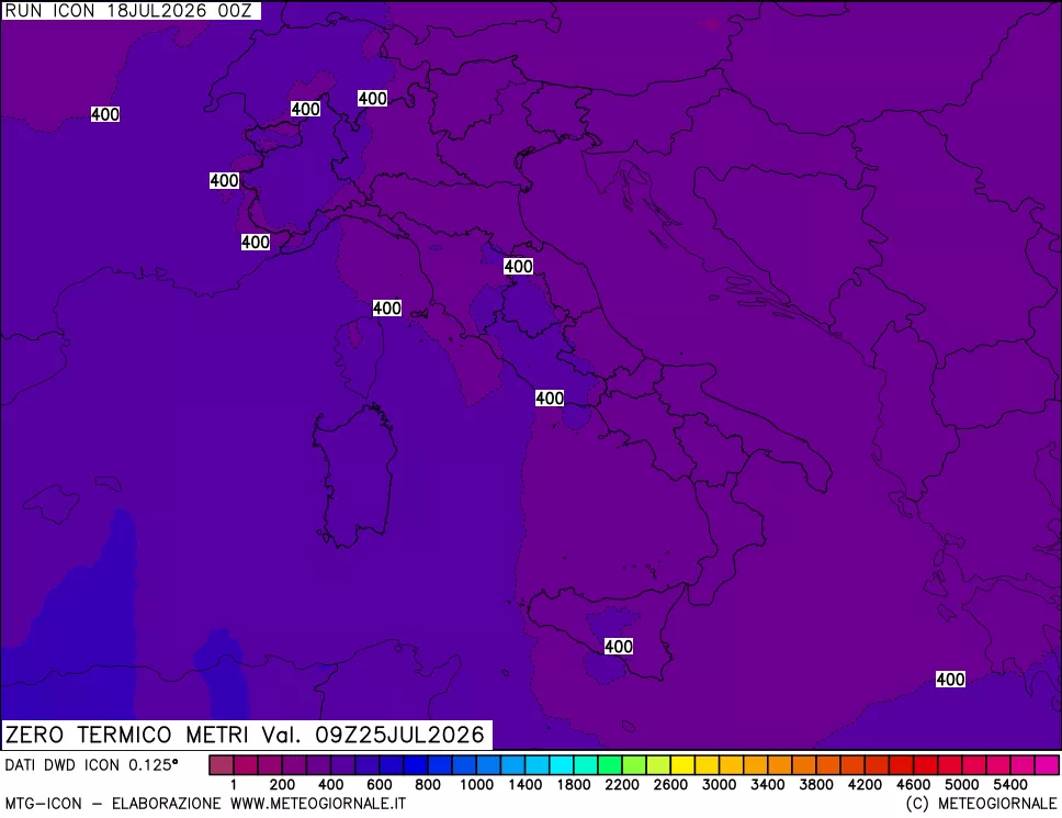 mappa Quota Zero Termico