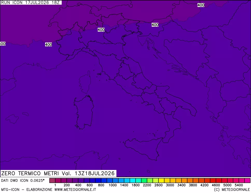mappa Quota Zero Termico