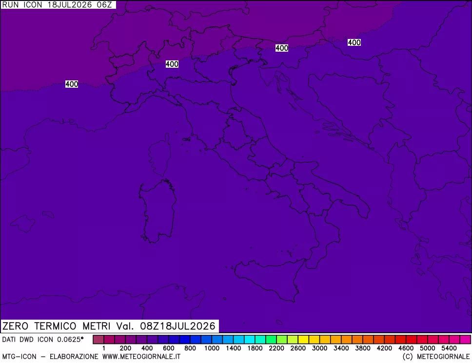 mappa Quota Zero Termico