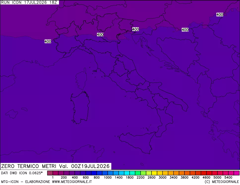 mappa Quota Zero Termico
