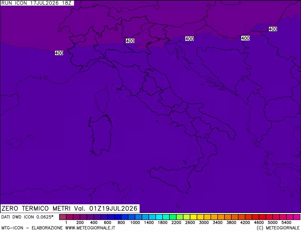 mappa Quota Zero Termico