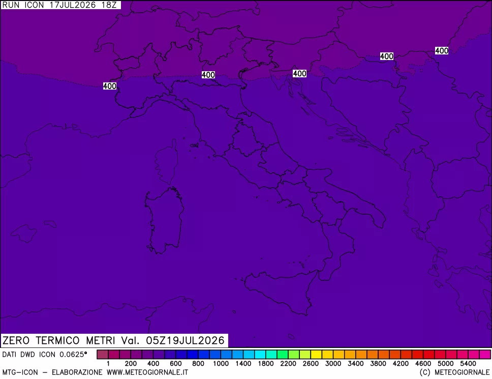 mappa Quota Zero Termico