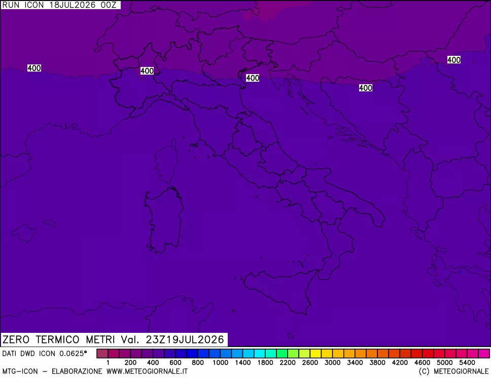 mappa Quota Zero Termico
