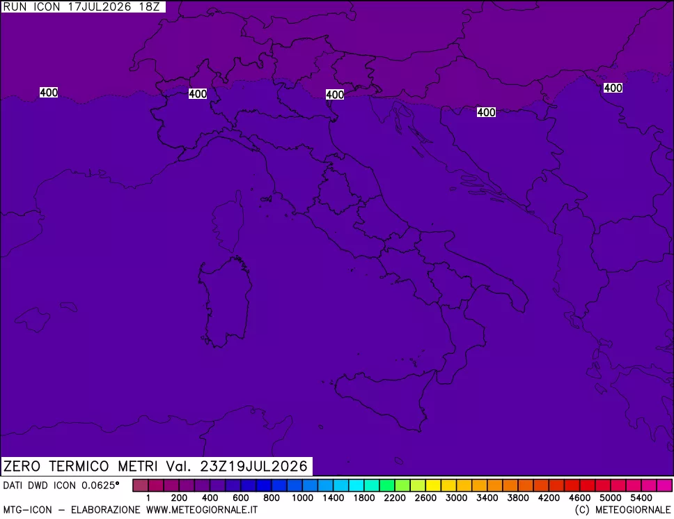 mappa Quota Zero Termico
