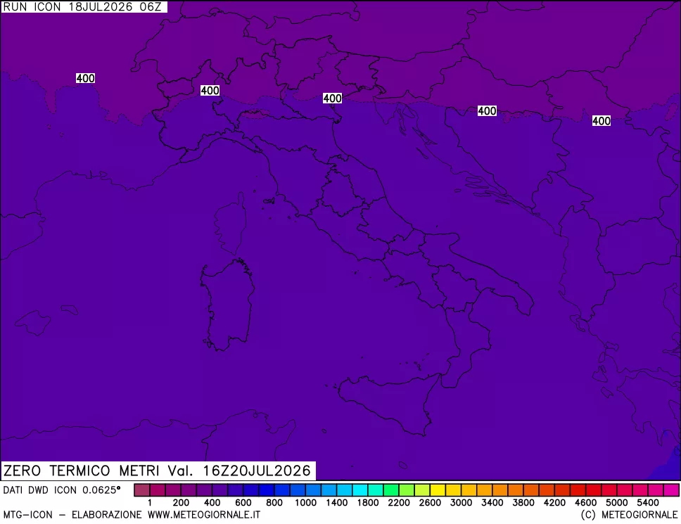 mappa Quota Zero Termico