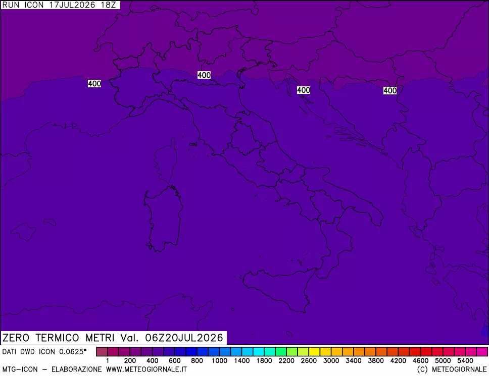 mappa Quota Zero Termico