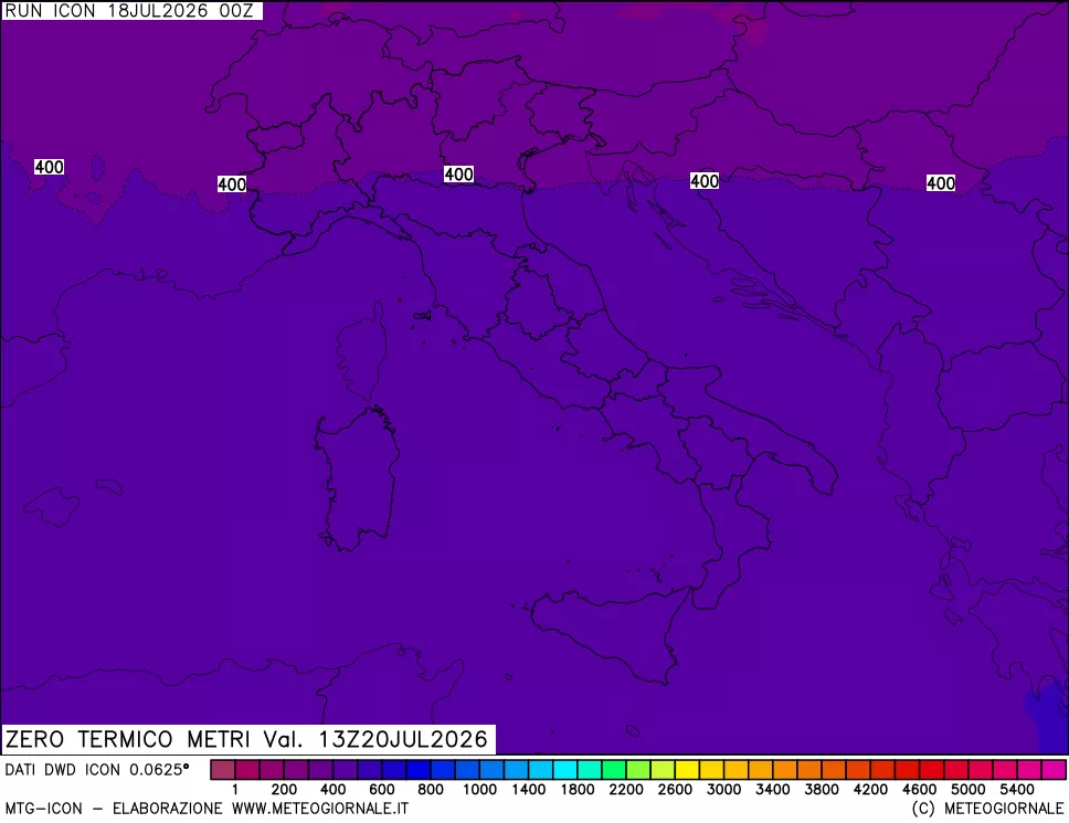 mappa Quota Zero Termico