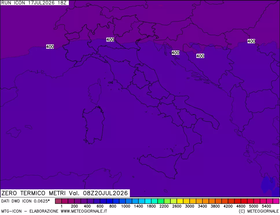 mappa Quota Zero Termico
