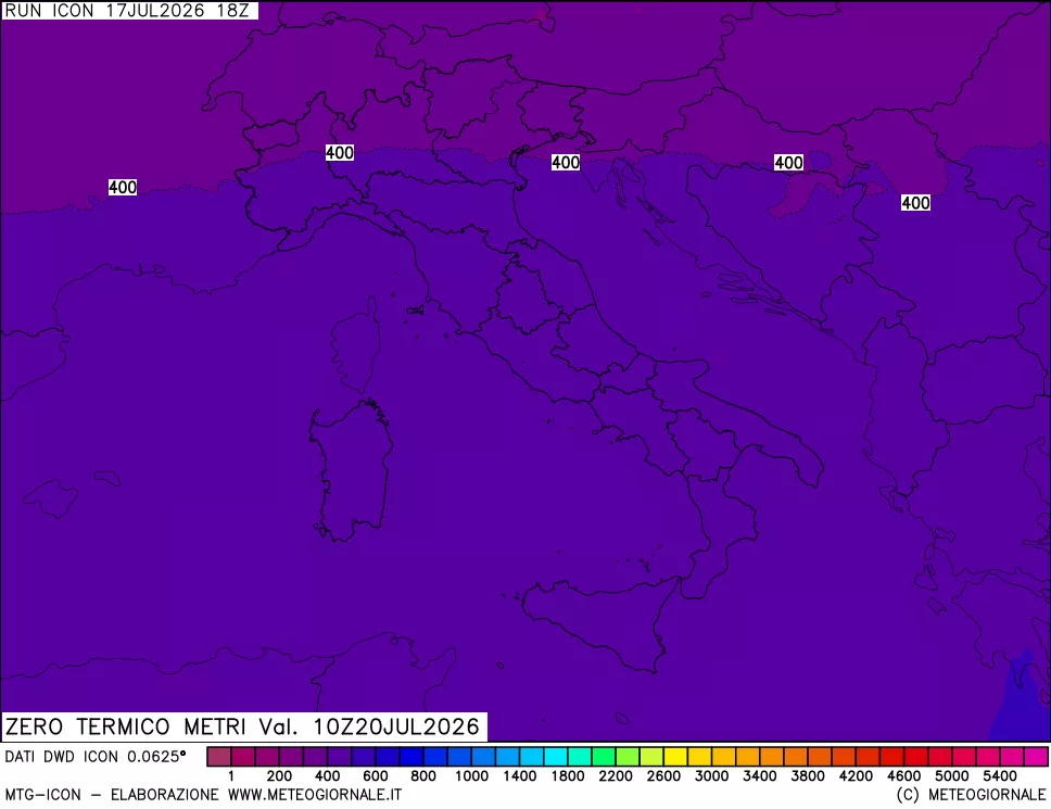 mappa Quota Zero Termico