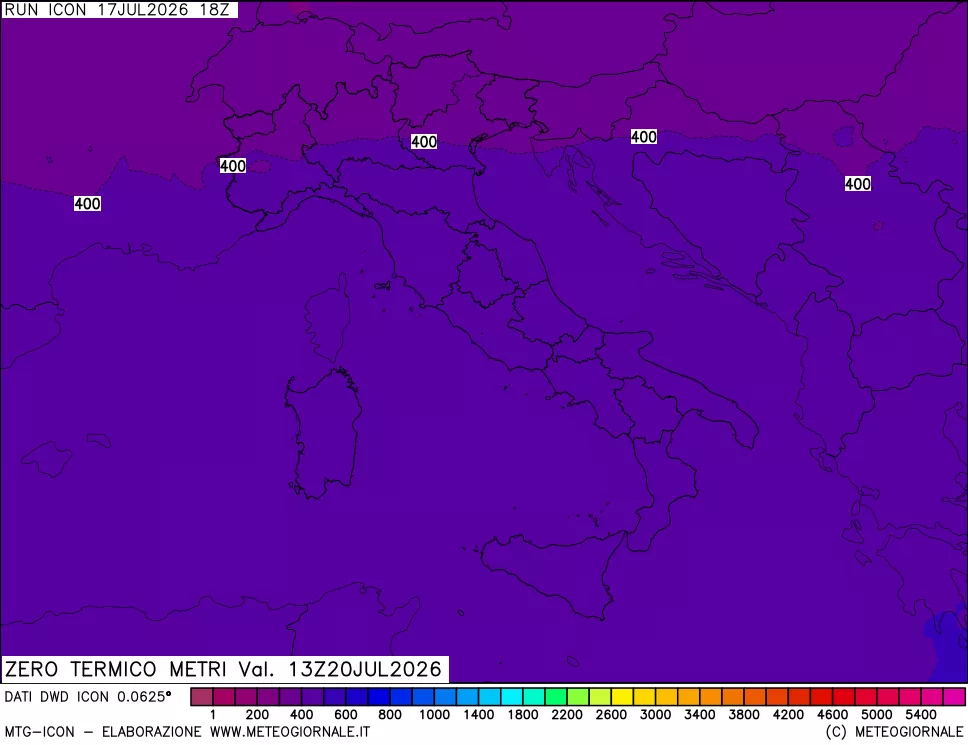 mappa Quota Zero Termico