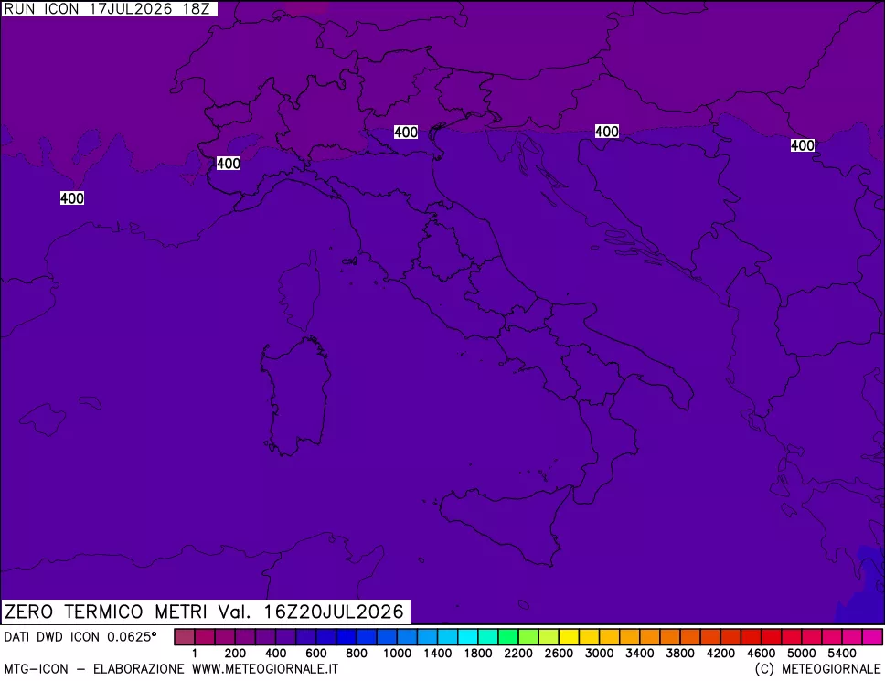 mappa Quota Zero Termico