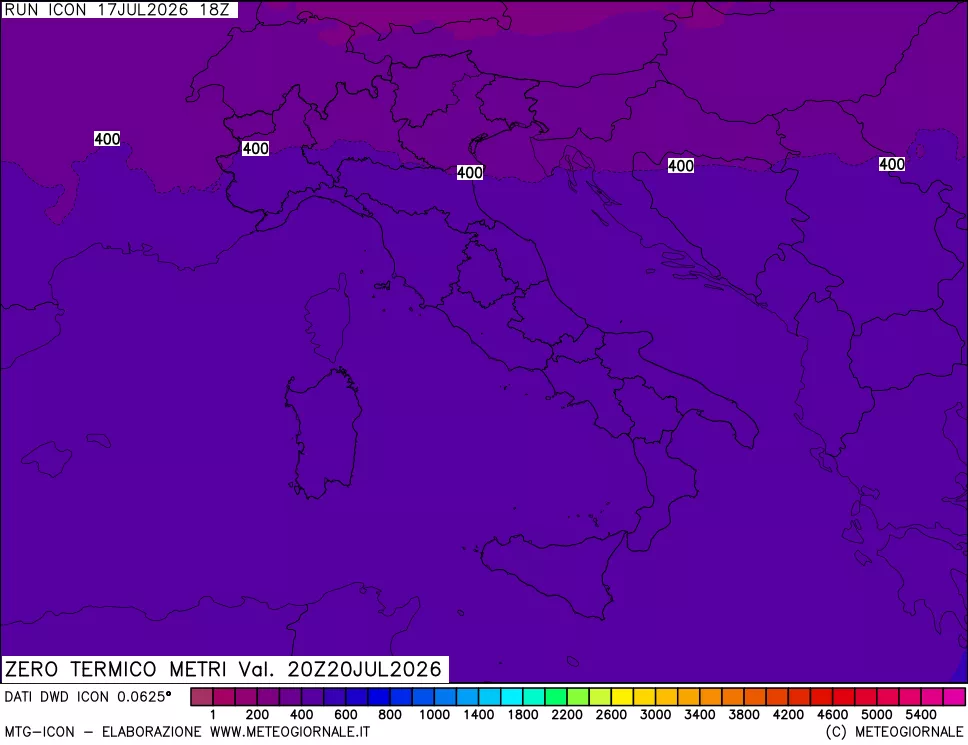 mappa Quota Zero Termico