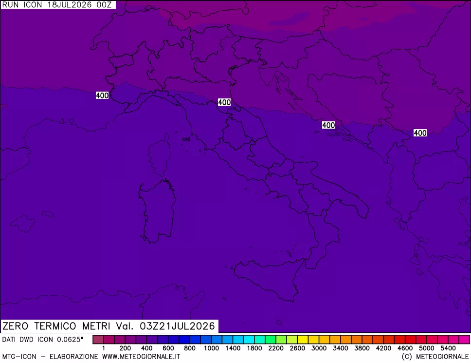 mappa Quota Zero Termico
