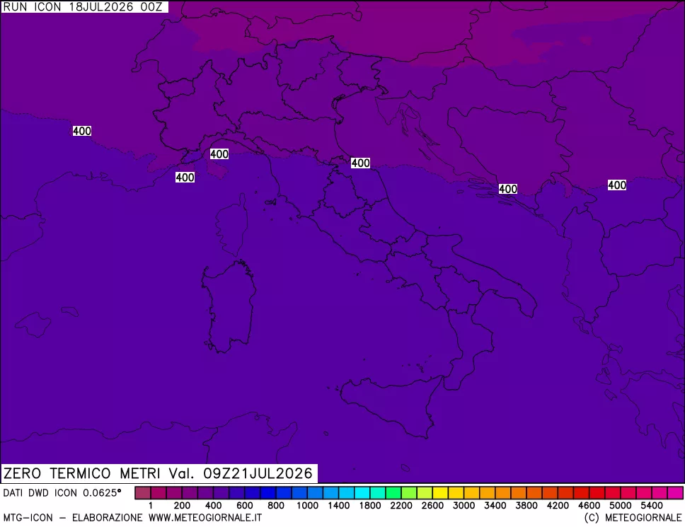 mappa Quota Zero Termico