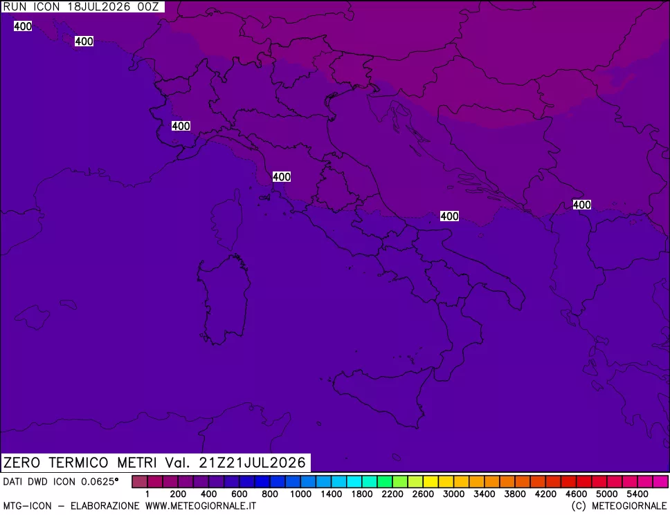 mappa Quota Zero Termico