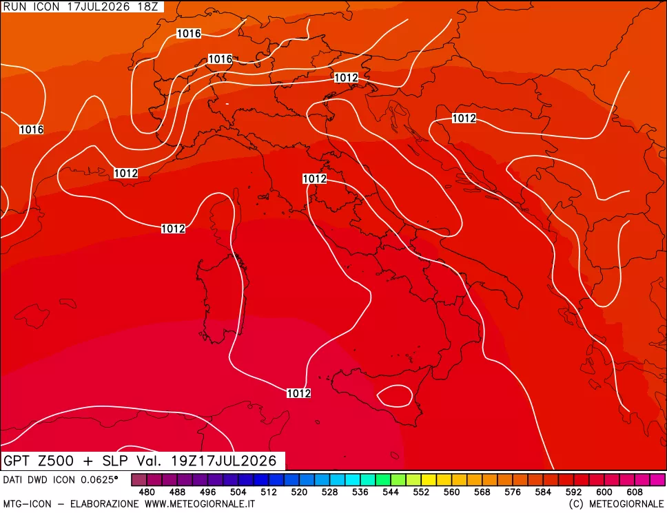 mappa 500 hPa GPT + Press SLM